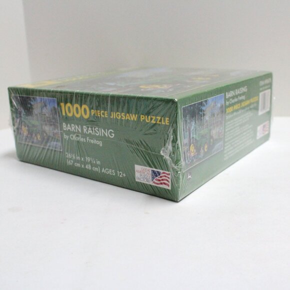New John Deere Barn Raising 1000 Piece Jigsaw Puzzle in Sealed Box - Picture 4 of 6